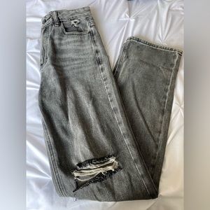 PacSun Black/Grey Wash Baggy Jeans